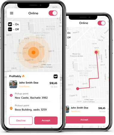 Readymade Taxi Driver App Screen