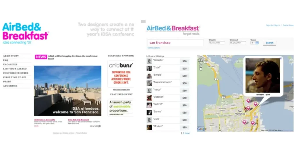 Airbnb MVP Interface