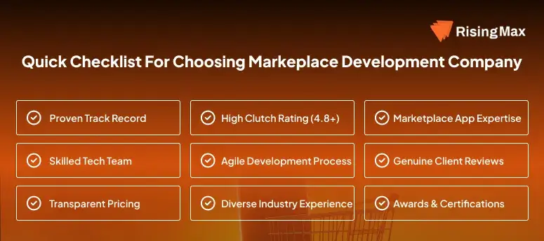 Quick Checklist for Choosing Markeplace development company